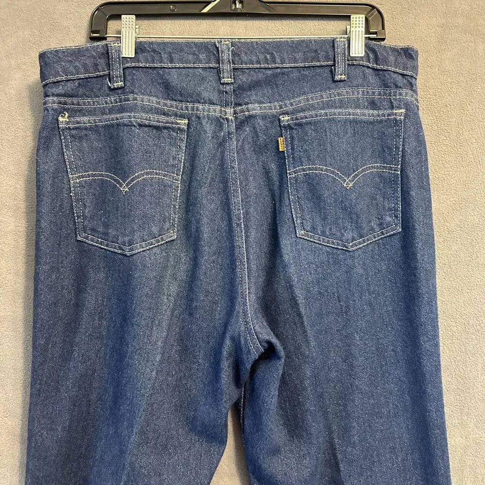 VTG Levi's 769 Orange Tab With A Skosh More Room Mens Jeans Size 36X30 80s - Picture 4 of 13